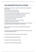 HCA WASHINGTON SKILLS EXAM&vert;UPDATED&VERIFIED&vert;100&percnt; SOLVED&vert;GUARANTEED SUCCESS