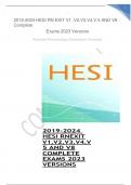 2019-2024 HESI RN EXIT V1 &comma;V2&comma;V3&comma;V4&comma;V 5 AND V8 Complete Exams 2023 Versions&period; Advanced Pharmacology &lpar;Chamberlain University&rpar;