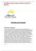 pvl3702 contract super semester mcq Q n A DAWN &period;