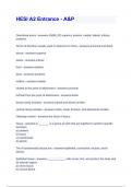 HESI A2 Entrance - A&P 2023 &lpar;100&percnt; correct answers&rpar;