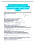 FIREFIGHTER 1 FINAL TEST&comma;  FIREFIGHTER 1&comma; FIRE 1 TEST PREP  2023-2024 NEW MATERIAL GUIDE  TERM 3