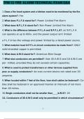 TFM 12 FIRE ALARM TECHNICAL EXAM QUESTIONS AND ANSWERS GRADED A+