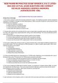 HESI PHARM RN PRACTICE EXAM VERSION A, B & C LATEST 2023-2024  ACTUAL EXAM QUESTIONS AND CORRECT DETAILED ANSWERS (VERIFIED ANSWERS) |AGRADE(SCORE 1396) 