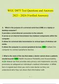 WGU D075 Test Questions and Answers 2023 - 2024 &lpar;Verified Answers&rpar;