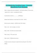 9&period;5 Relativity Certified User - Practice Questions from Quizzes &vert; 2023 &vert; 120 Questions with 100&percnt; Correct Answers &vert; Updated & Verified &vert; 24 Pages