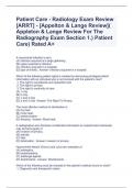 Patient Care - Radiology Exam Review [ARRT] - [Appelton & Lange Review]( Appleton & Lange Review For The Radiography Exam Section 1.) Patient Care) Rated A+