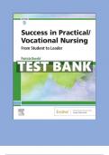 TestBank for Success in Practical Vocational Nursing From Student to Leader 9th Edition Knecht