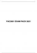 FAC 2601 EXAM PACK 2021, University of South Africa (Unisa)