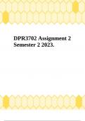 DPR3702 Assignment 2 Semester 2 2023.