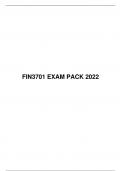 FIN 3701 EXAM PACK 2022, University of South Africa (Unisa)