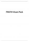 FIN 3701-Exam Pack (Version 1), University of South Africa (Unisa)