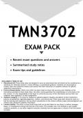 TMN3702 EXAM PACK 2023 - DISTINCTION GUARANTEED