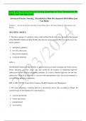 NURS 5002 Advanced Practice Nursing Essentials for Role Development 4th Edition Joel Test Bank 2023 