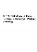 CHEM 103 (General Chemistry) Module 2 Exam Questions With Answers – Portage Learning