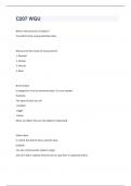 C207 WGU 100&percnt; QUESTION AND ANSWERS 2023