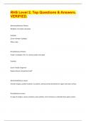 RHS Level 2&comma; Top Questions & Answers&period; VERIFIED&period;