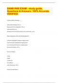 DANB RHS EXAM - study guide&comma; Questions & Answers&period; 100&percnt; Accurate&period; VERIFIED&period;
