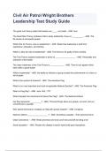 Civil Air Patrol Wright Brothers Leadership Test Study Guide