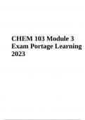 CHEM 103 Module 3 Exam Questions with Answers | Portage Learning 2023/2024