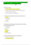NURS Pharmacology-CFUA BEST EXAM QUESTIONS WITH ANSWERS 2023 A&plus; SUCCESS ASSUARED