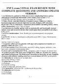 FNP I&colon; exam 3 FINAL EXAM REVIEW WITH COMPLETE QUESTIONS AND ANSWERS UPDATED VERSION