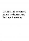 CHEM 103 Module 3 Exam Questions and Answers | Latest Update 2023-2024 | Portage Learning
