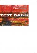 TEST BANK FOR ELIOPOULOS GERONTOLOGICAL NURSING 9TH EDITION