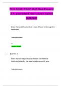 NUR MISC NRNP 6635 Final Exam Q &As guaranteed success latest update 2022&sol;2023 