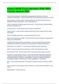 Kansas MPJE Exam Questions With 100&percnt; Correct Answers 2023