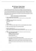 NR 324 Exam 1 Study Guide 	Questions with Answers