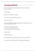 Oncology NAPLEX &vert; 98 Questions and Answers&lpar;A&plus; Solution guide&rpar;