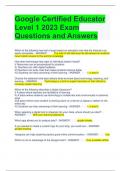 Google Certified Educator Level 1 2023 Exam Questions and Answers 