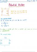 Potential Dividers and Kirchhoff's Laws