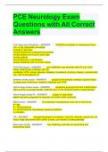 Bundle For PCE Exam Questions with All Correct Answers
