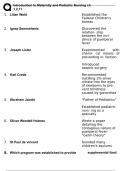 Introduction to Maternity and Pediatric Nursing ch 1&comma;2&comma;11&period; Correct Answers&period; Success Guaranteed