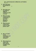 Ch 9 - OB Introduction to Maternity and Pediatric Nursing Correct Answers