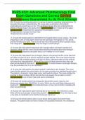 NURS 6521 Advanced Pharmacology Final Exam Questions and Correct Answers Guaranteed A&plus; At First Attempt