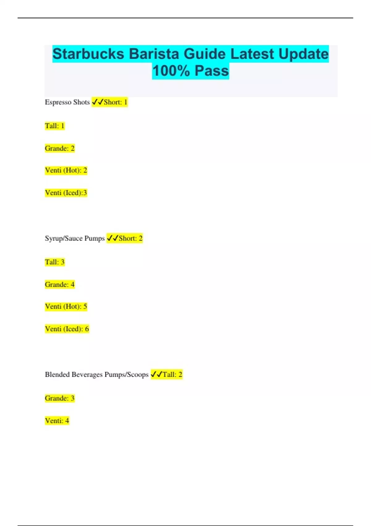 THE ULTIMATE STARBUCKS BARISTA GUIDE visual data 3