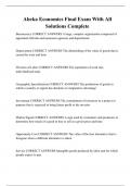 Abeka Economics Final Exam With All Solutions Complete