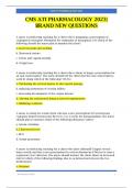 CMS ATI PHARMACOLOGY 2023&vert; BRAND NEW QUESTIONS