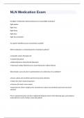 NLN Medication Exam 2023 with 100&percnt; correct answers