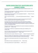 NAPSR EXAM PRACTICE QUESTIONS WITH  CORRECT GUIDE 100&percnt; VERIFIED&period;