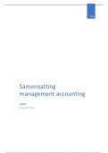 Samenvatting Management Accounting (H1 t.e.m. H6)
