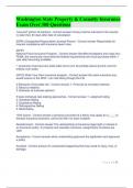 Washington State Property & Casualty Insurance Exam Over 300 Questions