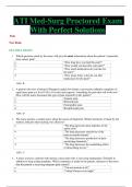 ATI Med-Surg Proctored Exam With Perfect Solutions