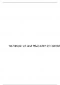 TEST BANK FOR ECGS MADE EASY&comma; 5TH EDITION &colon; AEHLERT