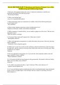 NR 602 MIDTERM EXAM 70 Questions and Answers Primary Care of the Childbearing and Childrearing Family