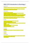 WGU C273 Introduction to Sociology I