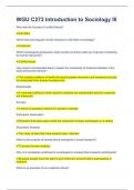 WGU C273 Introduction to Sociology III