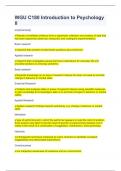 WGU C180 Introduction to Psychology II